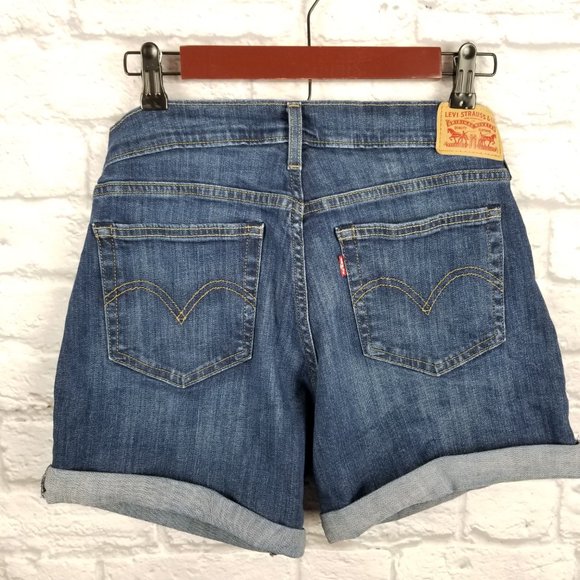 Levi - Red Tag Denim Mid Rise Shorts - Wmn's 29 - Picture 2 of 9